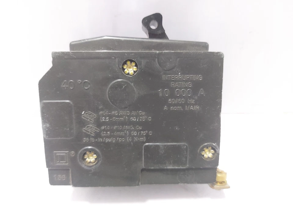 Square D TIPO QOB Miniatura Circuito Interruttore 20A 10kA 120/240V - Immagine 4 di 4