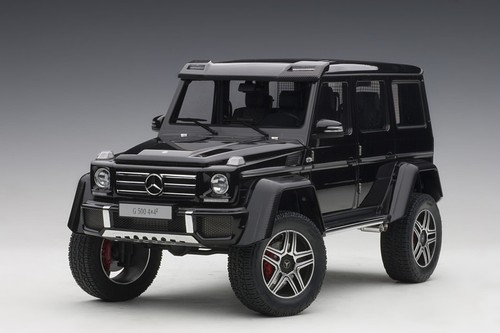 MERCEDES-BENZ G500 2 SQUARED 4X4 GLOSS BLACK 1:18 AUTOART 76317 NO LONGER MADE - Picture 9 of 17