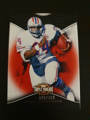 Earl Campbell 2009 Topps Triple Threads Football Karte /799 Oilers NFL