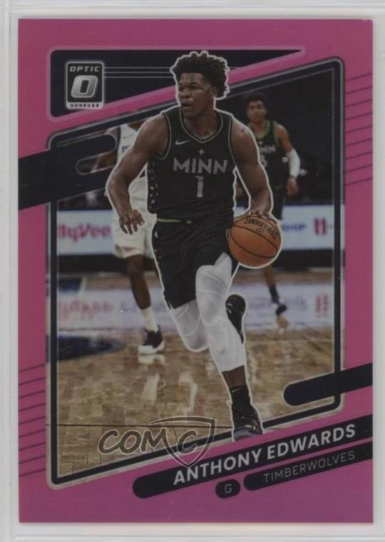 2021-22 Panini Donruss Optic Pink Prizm /25 Anthony Edwards #83