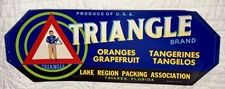 TRIANGLE Brand, Tavares, Florida **AN ORIGINAL CITRUS CRATE LABEL**