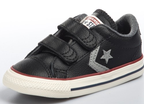 Converse Bebé Estrella Player Ev 2V Ox Zapatillas Zapatos Negro | eBay