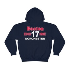 Boston Fire Department Engine 17 Dorchester Heavy Cotton Hoodie
