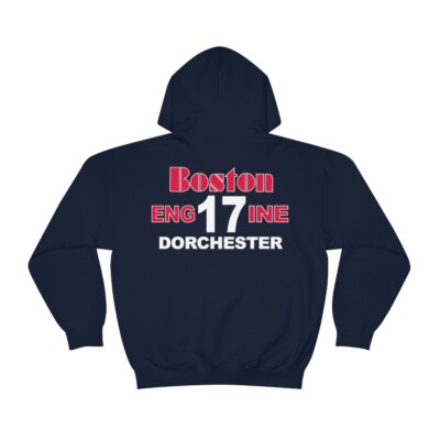 Boston Fire Department Engine 17 Dorchester Heavy Cotton Hoodie