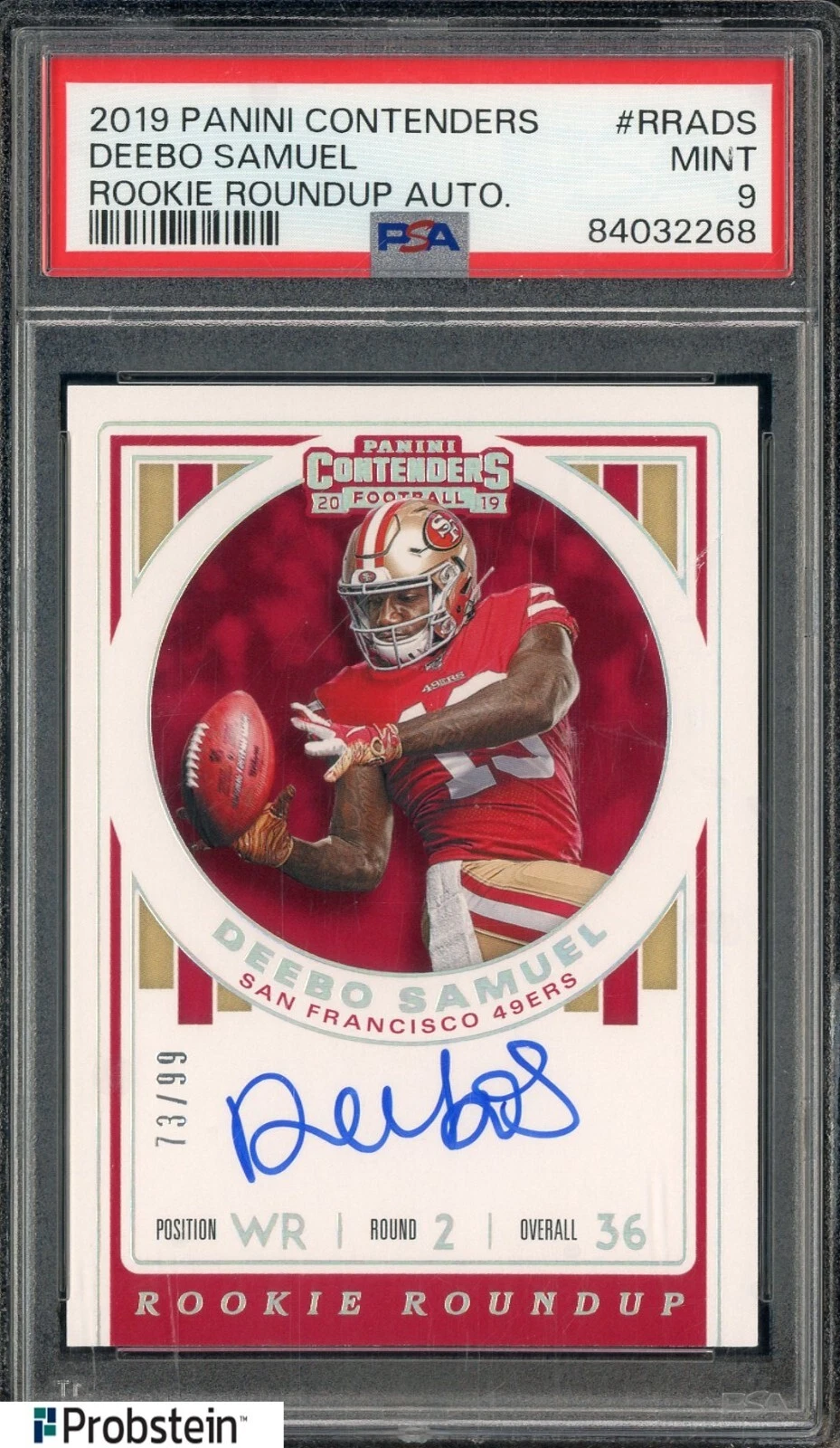 Deebo Samuel Panini Contenders Rookie Roundup Autographs #RRADS Base
