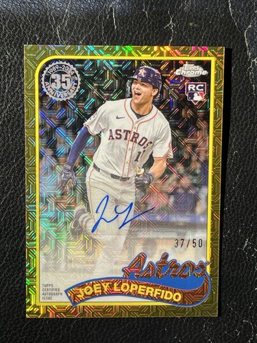JOEY LOPERFIDO 2024 Topps 1989 Chrome Silver Pack Gold Refractor Auto 37/50 RC