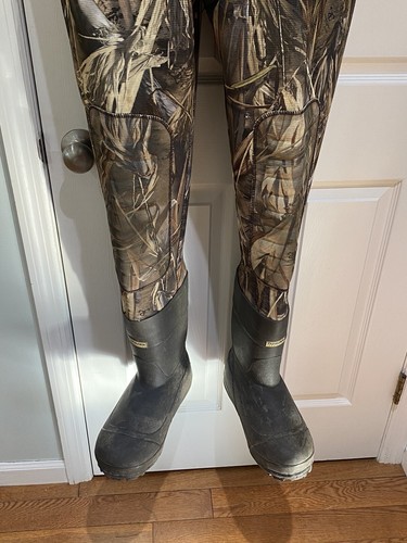 Cabela's SuperMag Neoprene Chest Waders Men's Sz 9 Regular Camouflage SM1600 DRT - Picture 18 of 21