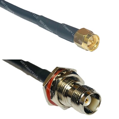 RFC195 SMA MASCHIO A RP-TNC FEMMINA PARATIE Cavo Coassiale RF - Foto 10