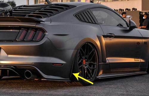 Primer Black Mud Flaps Splash Guards Fender Mudguards For Ford Mustang 2015-2022 - Picture 3 of 8