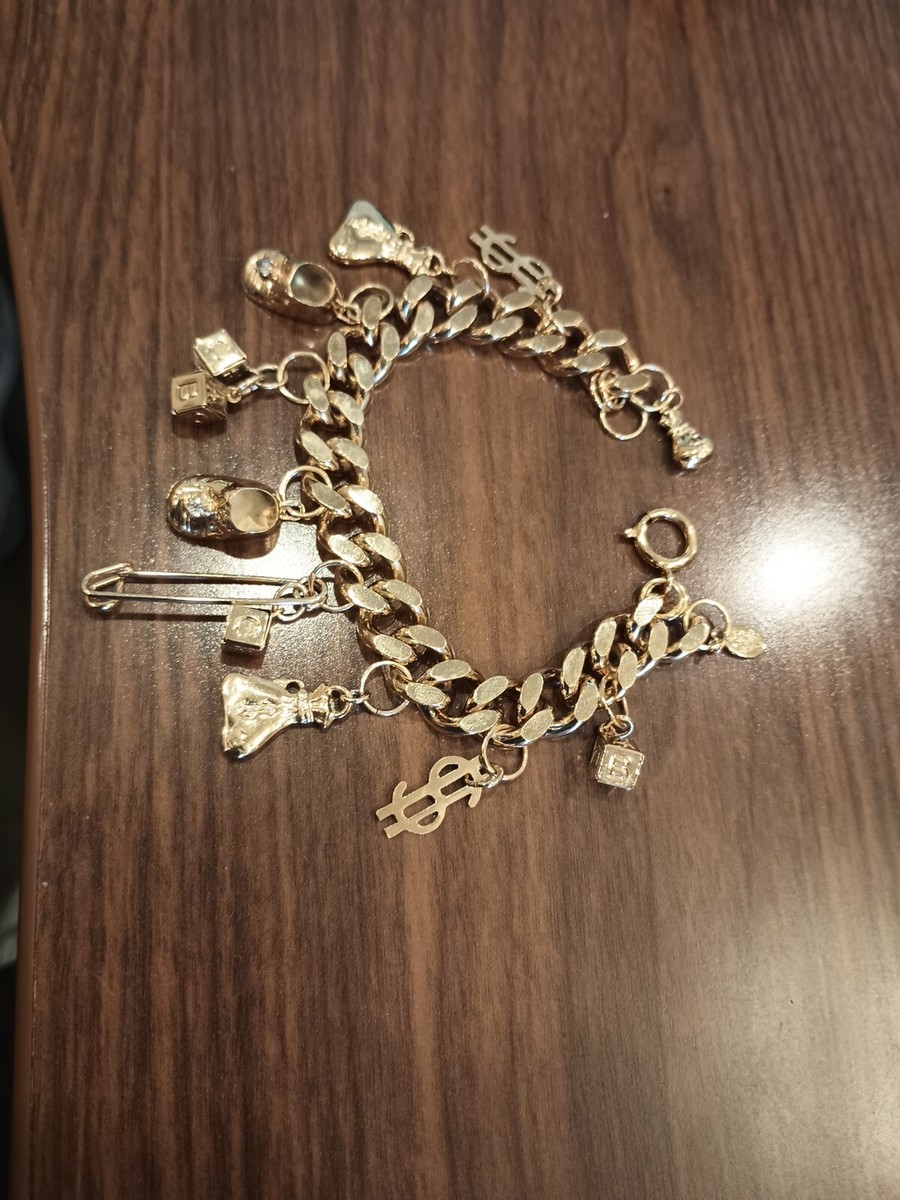 KIRKS FOLLY MILLION DOLLAR BABY GOLD TONE CHARM BRACELET | eBay display picture 3