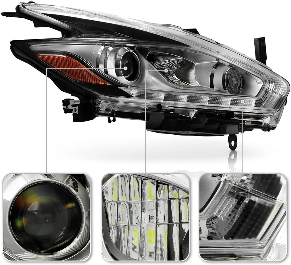 Faro proyector DRL completo LED pasajero Nissan Murano Platinum 2015-2018 Foto 3 de 4