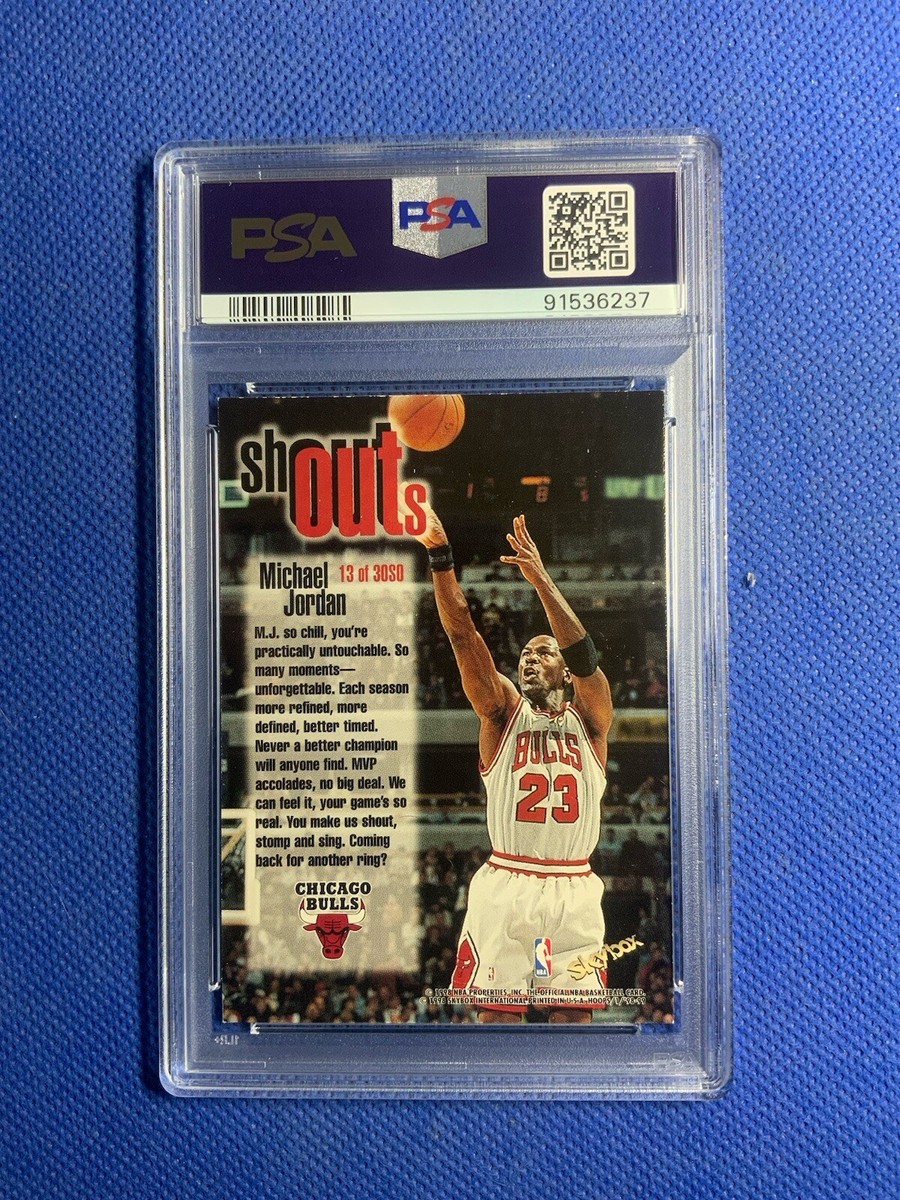 1998 Hoops Michael Jordan Shout Outs #13 PSA 8 | eBay