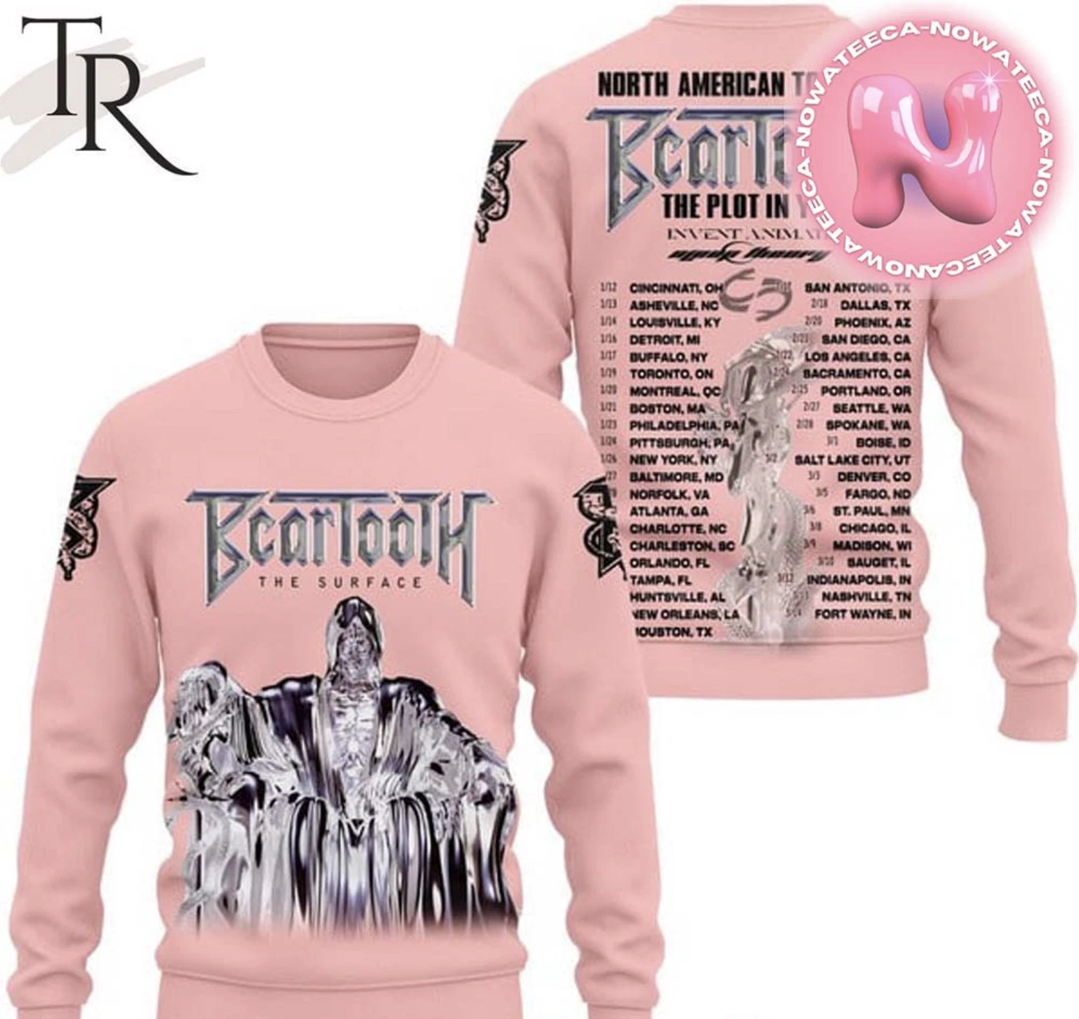 Beartooth The Surface North American Tour 2024 Ugly Sweater,Gift For Men And