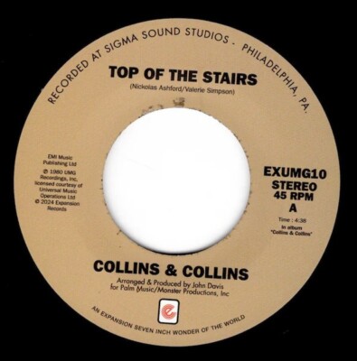 COLLINS & COLLINS TOP OF THE STAIRS 7''  MINT