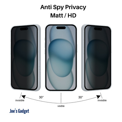 iPhone 17 16 15 14 13 11 Anti Spy Privacy Matt /HD Sichtschutzfolie Panzerfolie