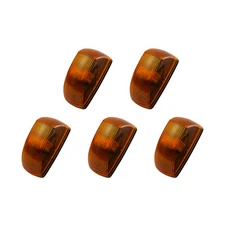5Pcs LED Front Cab Roof Top Marker Light Amber Fit For Freightliner M2 106 112