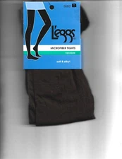 New L'eggs Microfiber Brown Tights,Opaque,Soft & Silky, Size B