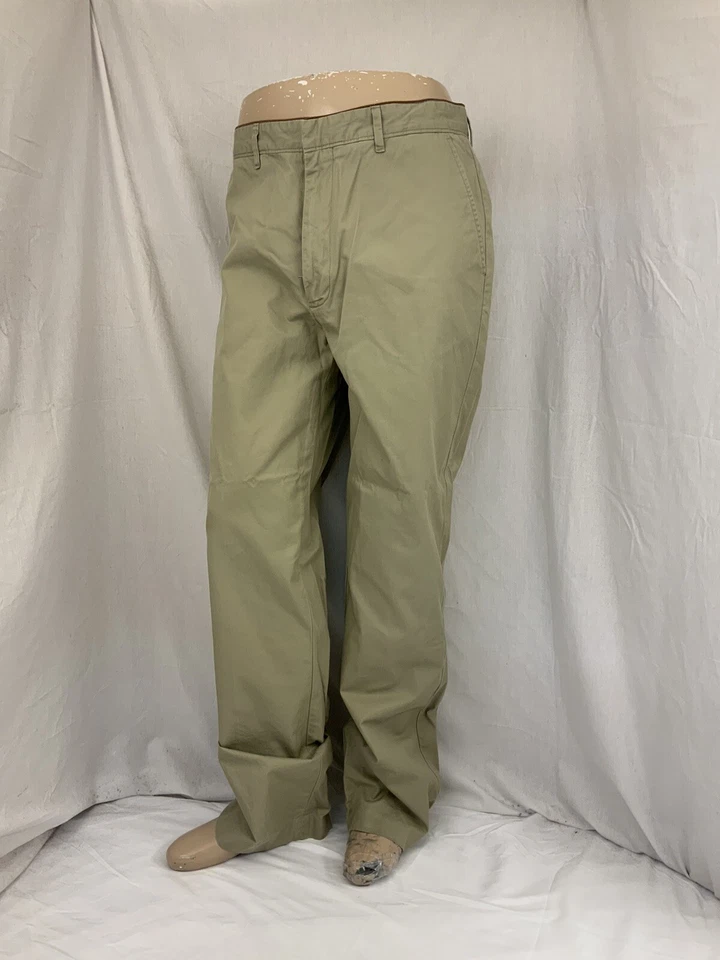 Pantalones Michael Kors 34x34 Tostado 100% Algodón Forrado Bolsillo Frente Plano YGI Q1-193 Foto 2 de 4