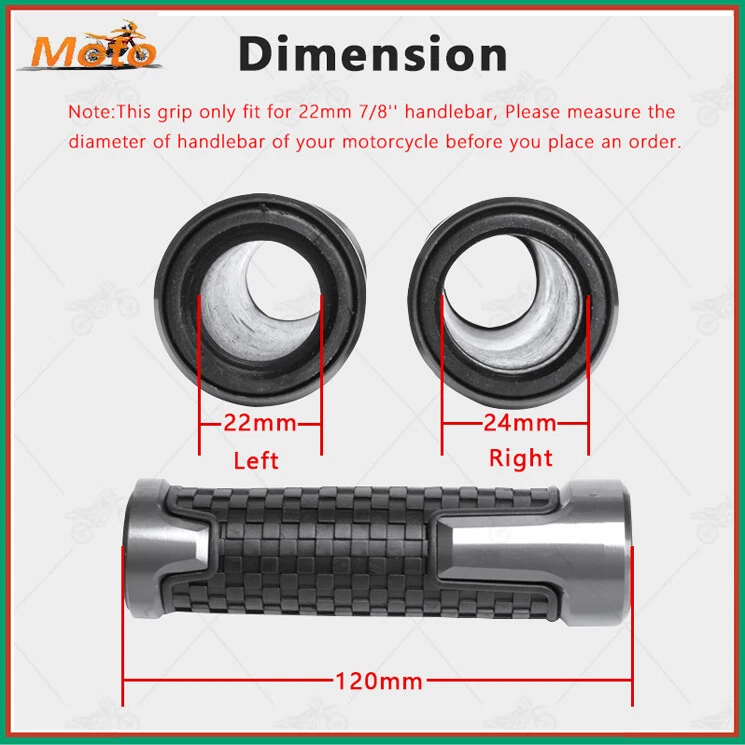 Empuñaduras manillar moto 7/8" para Piaggio Vespa GTS GTV LX 125 250 300 Foto 2 de 4