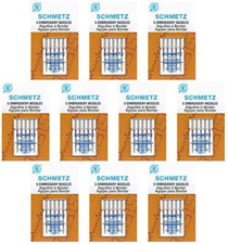 50 Schmetz Embroidery Sewing Machine Needles - Size 75/11 - Box of 10 Cards