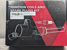 ECCPP UF651 4 ignition coils with 4 iridium Spark Plugs for Hyundai for Kia Elan