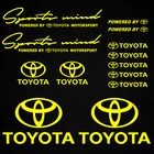 Toyota decals NEON sticker TRD Sports Mind RAV 4 Celica Supra VVTI Yaris Corolla