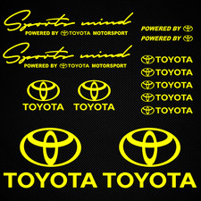 Toyota Decals Neon Sticker Trd Sports Mind Rav 4 Celica Supra Vvti Yaris Corolla