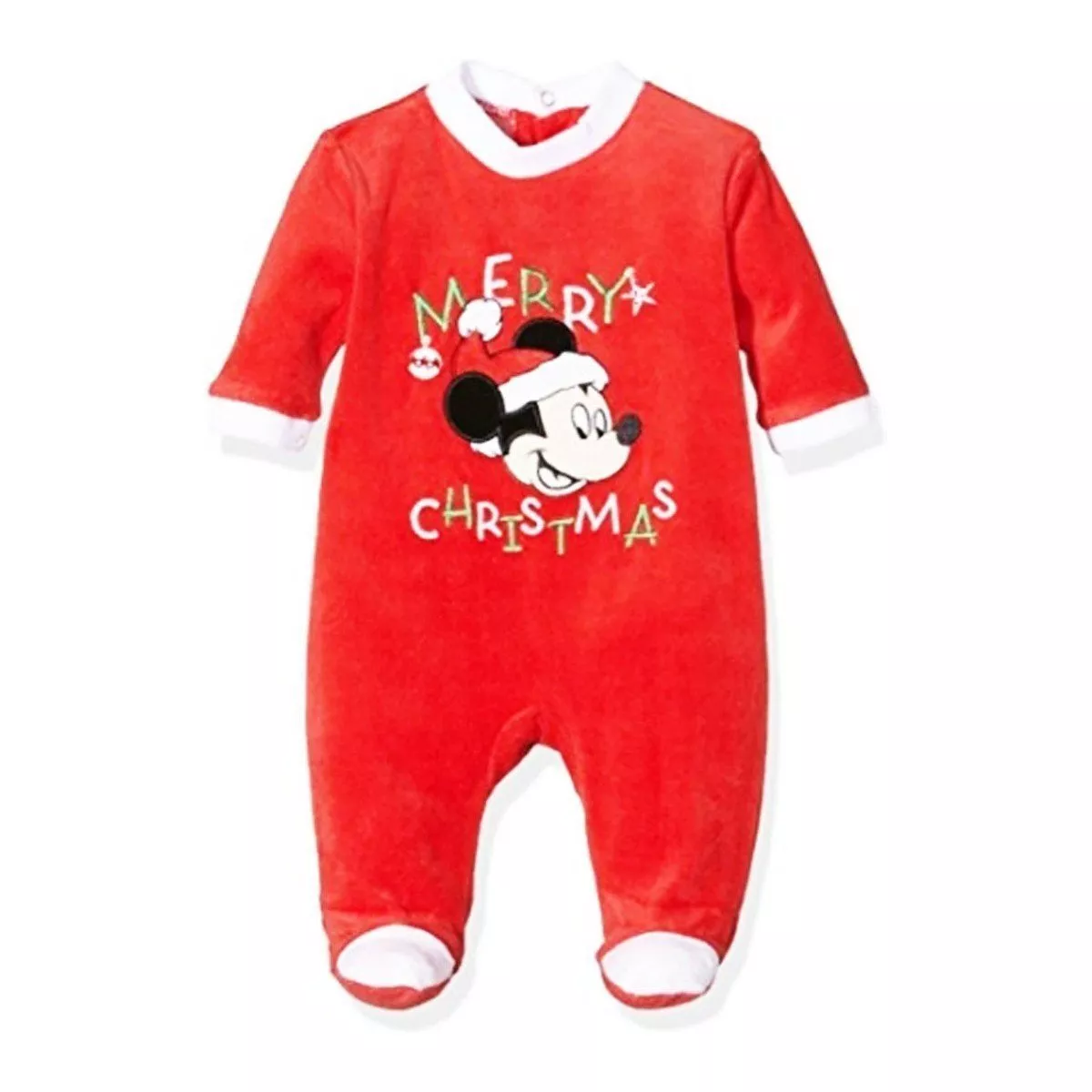 DISNEY pyjama velours b b MICKEY Noel taille 6 12 ou 23 mois