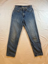 Vintage 2000 Levis Mens 550 Jeans 28x32 Relaxed Fit Light Wash Made in Mexico