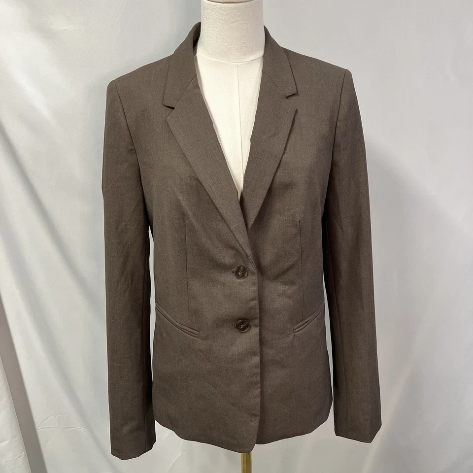 Blazer relajado con solapa de muesca Haidyn color tostado talla 8 de The Limited Collection para mujer Foto 4 de 4