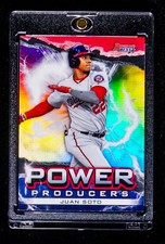 JUAN SOTO RARE REFRACTOR COLORBLAST PRIZM INVESTMENT NATIONALS CARD SSP