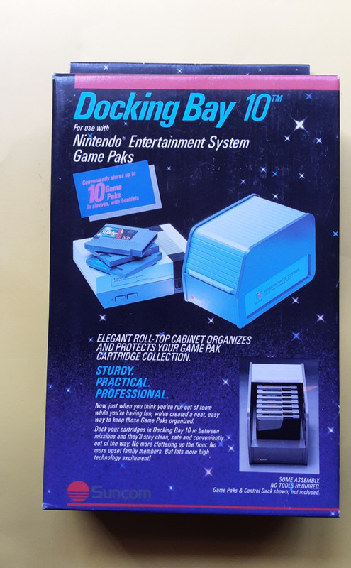 SUNCOM DOCKING BAY  10 Nintendo Cartridge Storage Game Organizer New