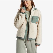 Giacca pile sherpa con cappuccio Billabong Northern Shore spray mare L fodera trapuntata