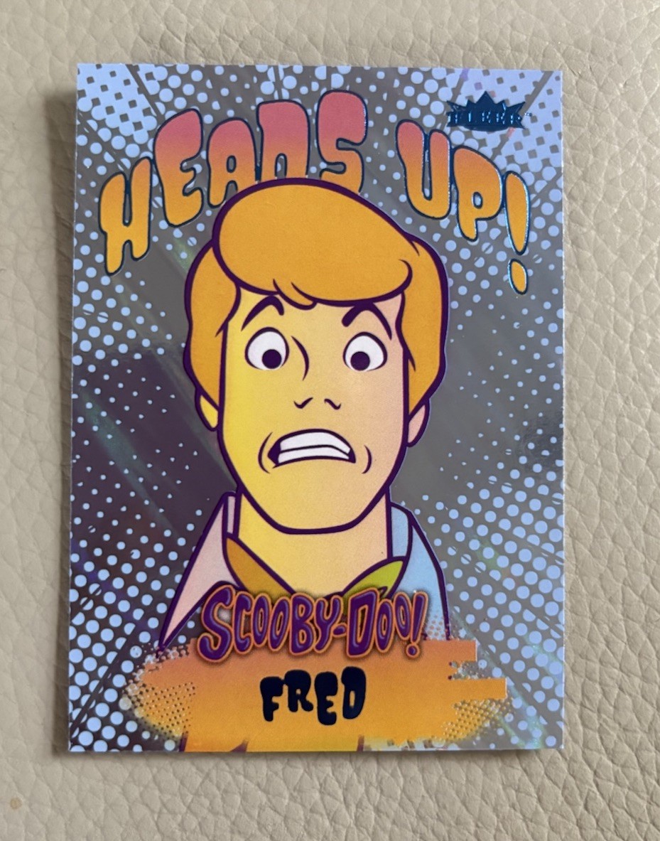 2025 Fleer Scooby Doo Heads Up! FRED JONES #4 Of 5 Insert Cards