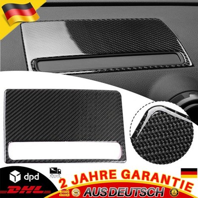 Für Audi A3 S3 RS3 8V 13~19 Real Carbon Fiber Innenraum Display Cover  Trim  DE