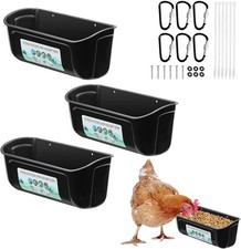Chicken Duck Feeder Hanging Poultry Livestock Water Feed Trough