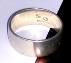 Vintage Simple 925 sterling silver 7 mm band ring Unisex Classical, 5 gram