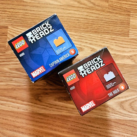 Lego Marvel Brick Headz The Hulk and Captain America 2 Figure Lot New