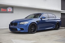 Cars Bmw F10 M5 Hre Tuning Wheels Art Print Poster 11x17