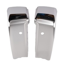 Chrome Steel Rear Bumper Ends for Ford F-150 2021-2023 Park Assist