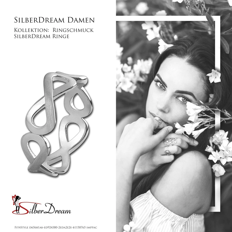 SilberDream Ring Damen Gr. 60 Unendlichkeit 925er Silber Ringschmuck SDR401J60 - Bild 4 von 4