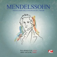 Felix Mendelssohn - Mendelssohn: Sonata for Viola & Piano in C minor [New CD] Al