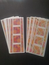Creative Memories  Lot of Twelve Studio Stickers  2" x 5"  Flower Squares   