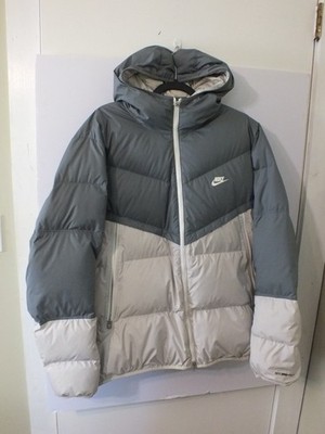NIKE Storm-Fit Primaloft Hooded Windrunner Puffer Jacket Men's Large Duck Down