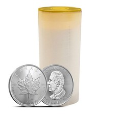 2026 1 Oz Canadian Silver Maple Leaf Tube (25 Coins, Bu)