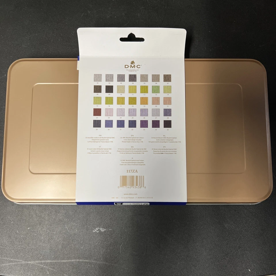 DMC 35pc MOULINE SPECIAL in Collector Tin Embroidery Floss NEW - Image 2 of 2