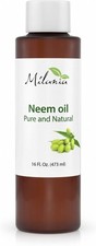 Neem Oil 16 oz Premium - Virgin, Cold Pressed, Unrefined 100 Pure