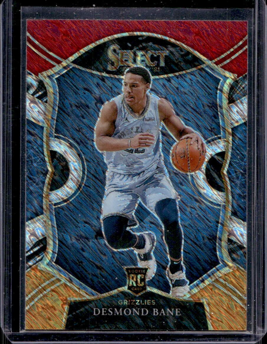 Desmond Bane 2020-21 Panini Select #90 Red White Orange Shimmer Prizm Rookie