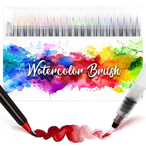 Brush pen à base d'eau avec double pointe réservoir pour dégradés fluides