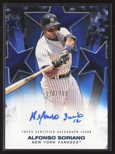 2025 TOPPS ALFONSO SORIANO BASEBALL STARS AUTO SERIES 2 BLUE 30/150